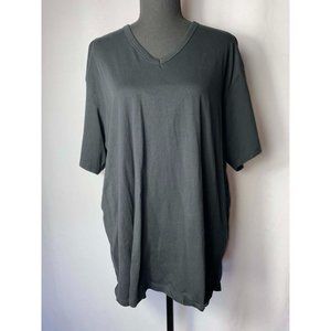 Calvin Klein Slim Fit Black V-neck Short Sleeve T-shirt Size XL